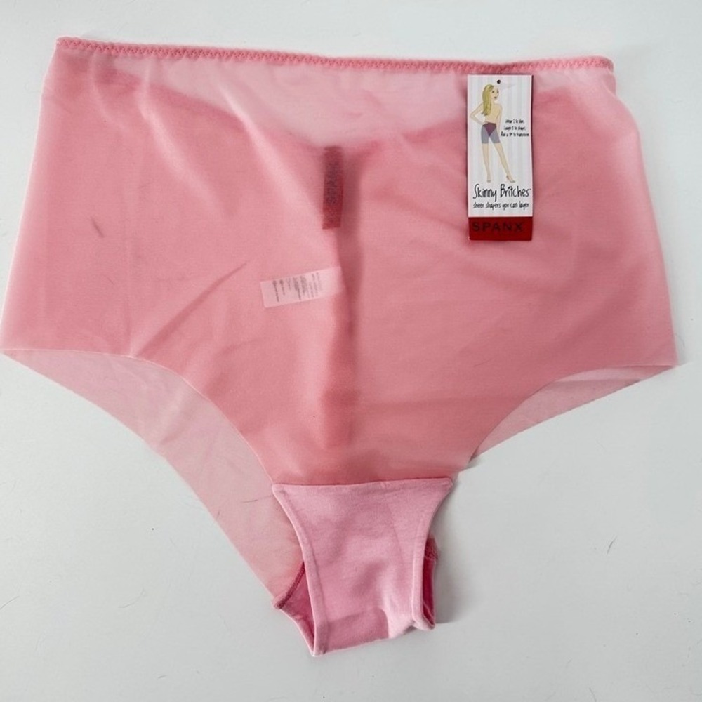 Spanx Skinny Britches Shapewear Women 1X Gloss Pink Sheer Hipster 902P NEW